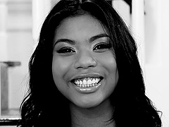 Behind the scenes black and white video with pornstar Nia Nacci