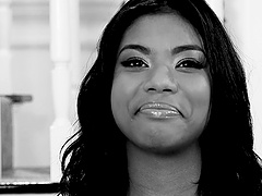 Behind the scenes black and white video with pornstar Nia Nacci