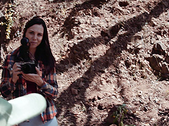 Lesbo babes Charlotte Stokely and Aidra Fox have outdoors sex