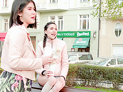 Cum on pussy ending to amazing fucking with small tits Cindy Shine