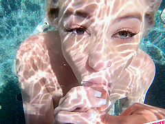 HOT foursome by the pool with Kenzie Madison and Katie Kush