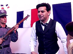 Wild group sex party with kinky models Charlee Chase and Chloe Delaure