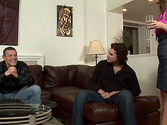 Bisexual group sex party with Syren De Mer and sexy Madeline