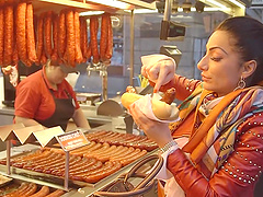 Amazing behind the scenes pass with sexy model Priscilla Salerno