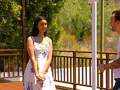 Passionate love making in the morning with sweet Eliza Ibarra