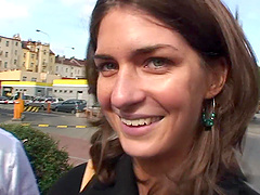 Wild outdoors fucking with adorable stranger Nikola Jiraskova