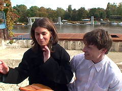 Wild outdoors fucking with adorable stranger Nikola Jiraskova