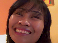 Amateur fucking on the bed with a hot ass Thai professional escort