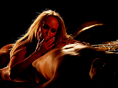 Erotic late night fucking with fake boobs cougar Brandi Love