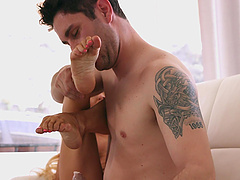 Busty blonde MILF Nikki Delano gets fucked by a horny guy