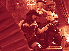 Hardcore group sex party with horny MILFs Jessica Drake & Angela White