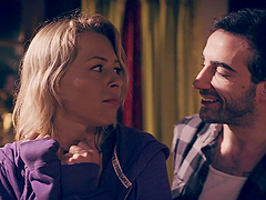 Late night MMF threesome with adorable blonde cutie Zoey Monroe