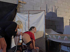 Lilith Lee gets tied up and pleasured by a kinky blonde chick