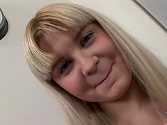 Amateur blonde girl drops her panties to be ass fucked deep