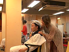 Kinky Japanese slut Imai Kaho enjoys having sex with a stranger