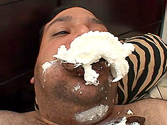 Chubby dude with a small dick fucks delicious girl Tina Fine