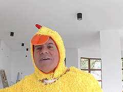 Dude with a large cock fucks pussy and ass of sexy Emily Cutie