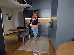 Stunning girlfriend Mia Bandini gets rough fucked in her juicy ass