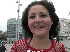 Homemade amateur video of a handsome brunette having sex with a stranger