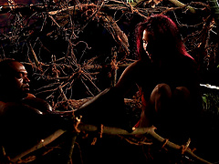 Erotic late night interracial lovemaking with sexy Stacy Cruz