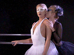 Ballet dancers take off panties to have lesbian sex - Cristal Caitlin