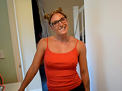 Muscular guy with a stiff dick fucks his sexy girlfriend Victoria May