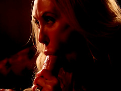 Busty cougar Brandi Love enjoys having romantic sex with her hubby