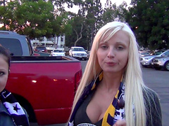 Incredible group sex on the bed with fake tits hottie Rikki Six