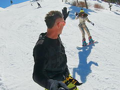 Erotic fucking in the evening with fake boobs wife Luna Star