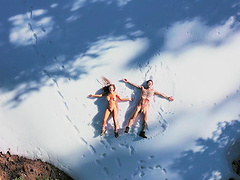 Wild girlfriend Abigail Mac enjoys getting fucked in outdoors