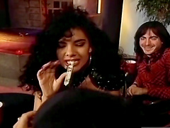 Kinky fucking on the stage with seductive pornstar Crystal Wilder