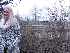 Passionate fucking in the back of the van with small tits Katy