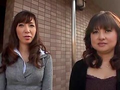 Divine Japanese babes are sharing a huge one