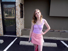 Skinny chick Nikki Sweet gets picked up and fucked in the van