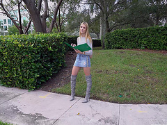 Fucking in the back of the van with small boobs Mazzy Grace