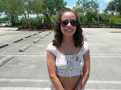 Gorgeous girl Lana Mars takes money to have sex with a stranger