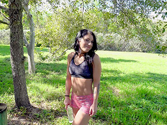 Quickie fucking in the back of the van with amateur cutie Alissa Avni