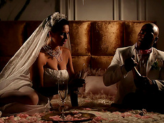 Interracial erotic fucking with cock hungry model Kira Queen