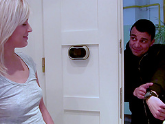 Smooth fucking in the morning with cute blonde GF Ria Sunn