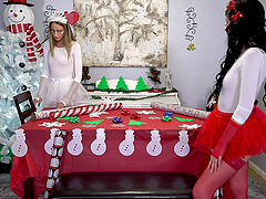 Horny Alice Pink and Kyler Quinn get their cunts fucked together