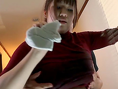 Busty Japanese babe Saegusa Chitose fucked next to a window