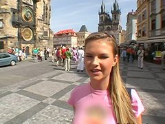 Tarra White the sexy blondie gets fucked in a restroom