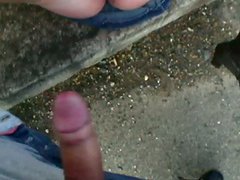 Lucie the slutty brunette gets fucked by the roadside