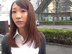 Hot Japanese secretary enjoys sucking large dick from her boss