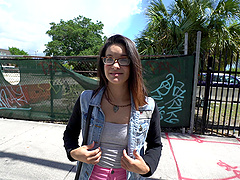 Foxy amateur Eden Sinclair enjoys getting fucked in the van