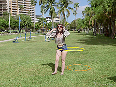 Foxy brunette Lilith Addams takes a large dick in her mouth