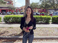 Skinny amateur Isabella gets fucked well in back of the van