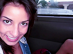 Quickie fucking in back of the van with anal loving diva Bethany