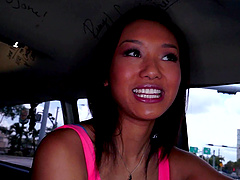 Hardcore fucking in the van with skinny Asian pornstar Alina Li