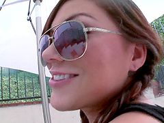 Fit model Karmen Karma enjoys getting fucked after working out